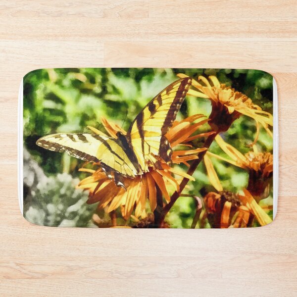 Item preview, Tiger Swallowtail on Yellow Wildflower designed and sold by Susan Savad.