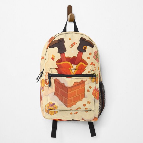 Item preview, Saint Nicholas Stuck in Chimney Funny Art designed and sold by AI-Only Creations.