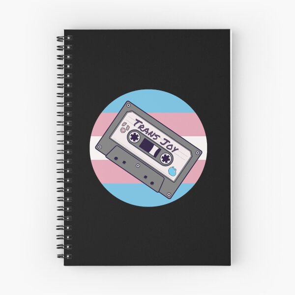 Item preview, Trans Joy Sticker – Retro Cassette Tape with Trans Flag, LGBTQ+ Pride Design designed and sold by Allie-Vesper.