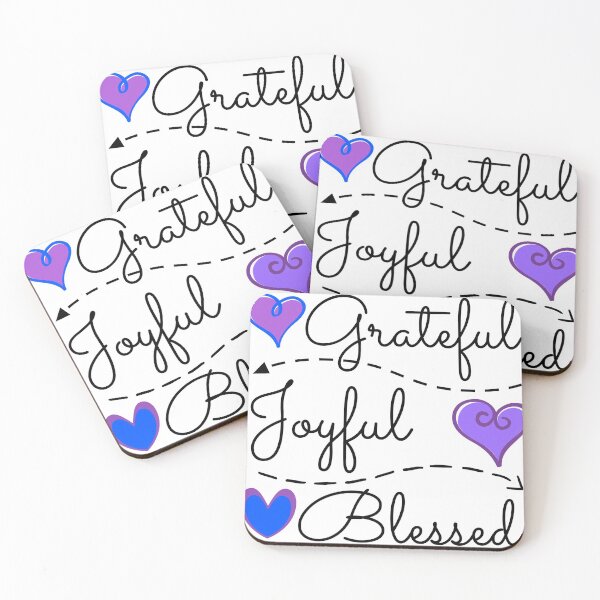 Item preview, Grateful, Joyful, Blessed.  designed and sold by silviasunflower.