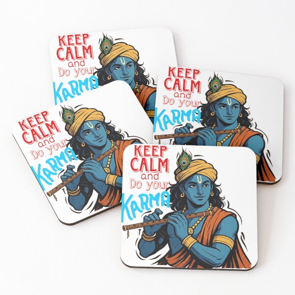 Item preview, Krishna (Keep calm and do your Karma) designed and sold by REDCLASH2002.