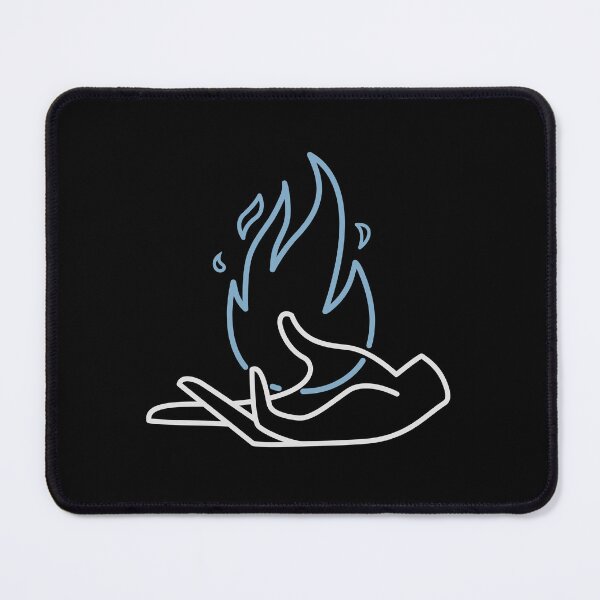 Item preview, RETRO FLAME - Hand on fire (Print on back) designed and sold by Josan Designs.