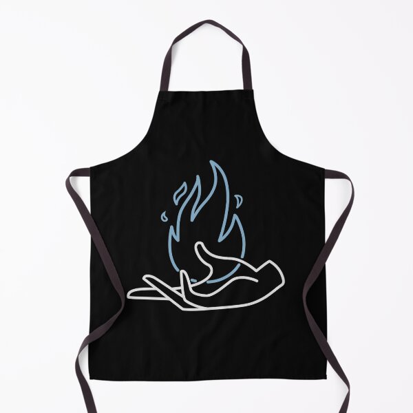 Item preview, RETRO FLAME - Hand on fire (Print on back) designed and sold by Josan Designs.