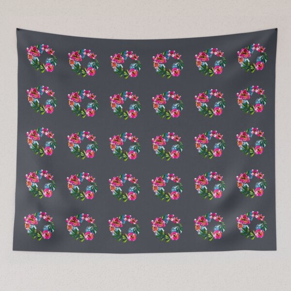 Item preview, Vintage floral red roses wreath, wild dog roses wreath designed and sold by IngaDesign.