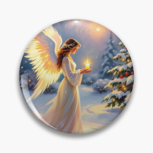 Item preview, Christmas Angel in Monet Style – Impressionist Dream of Light and Peace designed and sold by FotoworldEdel.