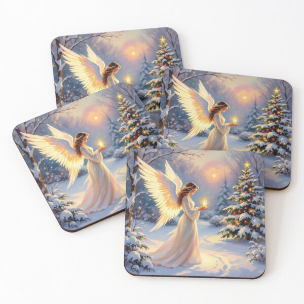 Item preview, Christmas Angel in Monet Style – Impressionist Dream of Light and Peace designed and sold by FotoworldEdel.