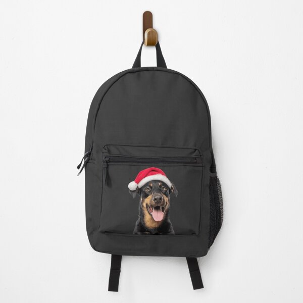 Item preview, Cute Beauceron dog Christmas Art — Beauceron dog Wearing Santa Hat designed and sold by LazyOwlStore.