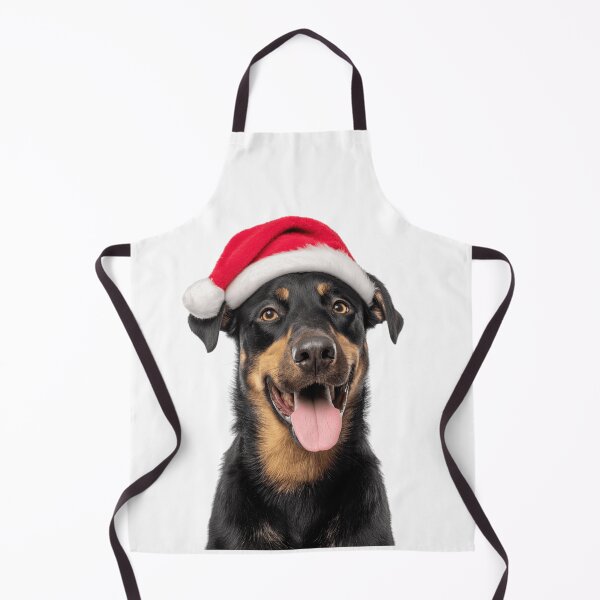 Item preview, Cute Beauceron dog Christmas Art — Beauceron dog Wearing Santa Hat designed and sold by LazyOwlStore.