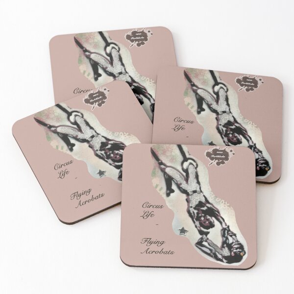 Item preview, Portrait of two acrobats in the air designed and sold by marysfarbklecks.