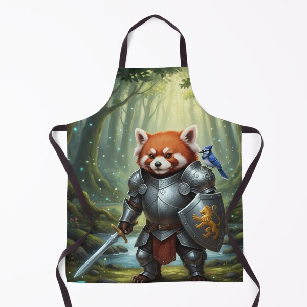 Item preview, Red Panda Knight – Fantasy Warrior Animal Art – Medieval Adventure Aesthetic Design designed and sold by MadeByACJ.