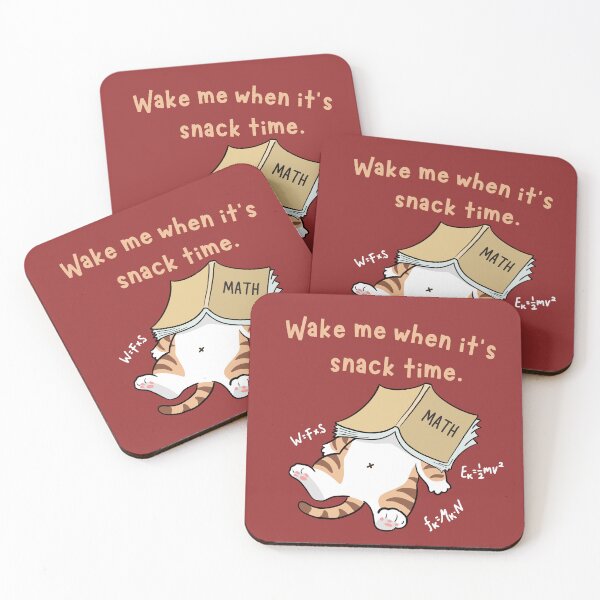 Item preview, Wake Me When It’s Snack Time – Funny Lazy Cat Design designed and sold by TheBeeKindSpace.