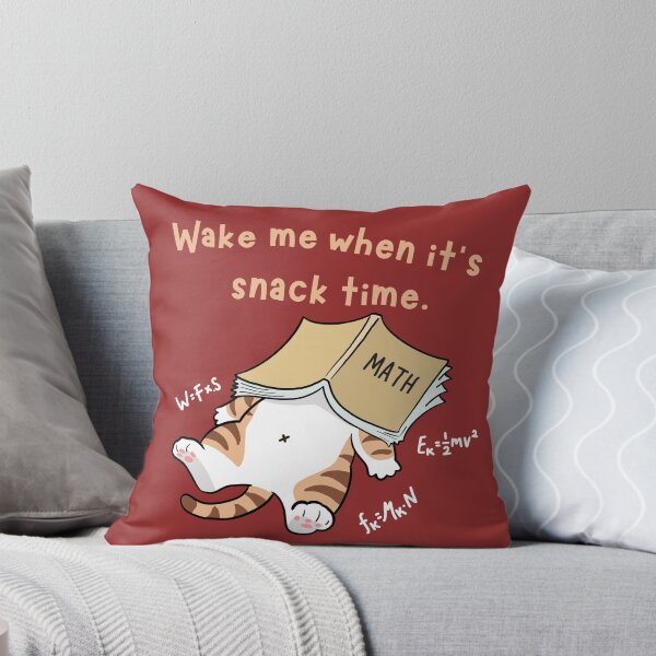 Item preview, Wake Me When It’s Snack Time – Funny Lazy Cat Design designed and sold by TheBeeKindSpace.