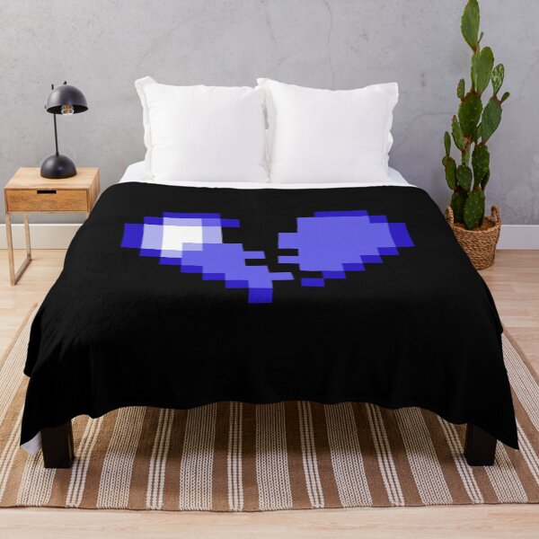 Item preview, Broken Pixel Heart Blue - Streetwear designed and sold by Josan Designs.