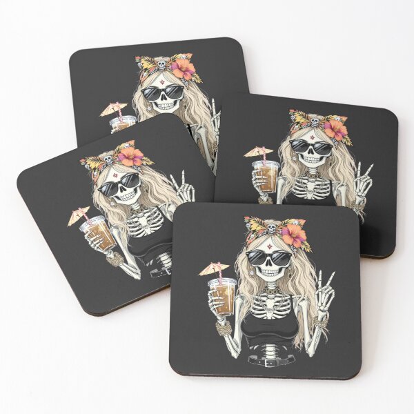 Item preview, Summer Vibes Skeleton Girl | Cool Gothic Beach Aesthetic designed and sold by ColorSplash123.