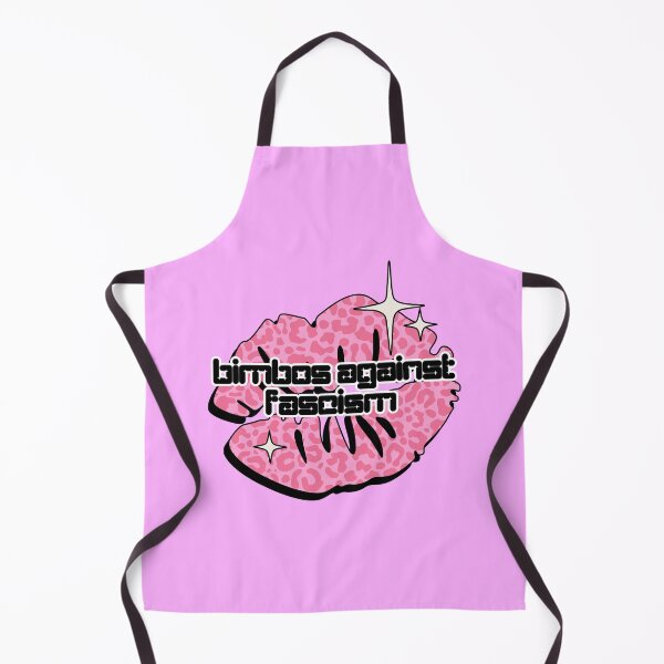 Item preview, Bimbos Against Fascism Sticker – Y2K Sparkly Font with Leopard Pink Lips, Feminist Retro Design designed and sold by Allie-Vesper.
