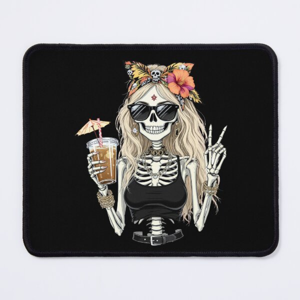Item preview, Summer Vibes Skeleton Girl | Cool Gothic Beach Aesthetic designed and sold by ColorSplash123.