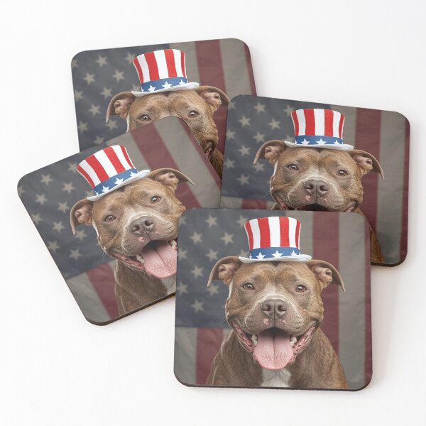 Item preview, American Pitbull Pit Bull Fourth of July America 250 designed and sold by Draculaura2009.