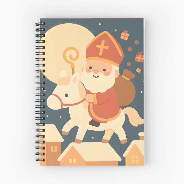Item preview, Cute Kawaii Saint Nicholas on Horse designed and sold by AI-Only Creations.