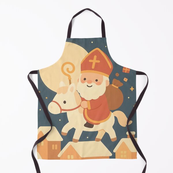 Item preview, Cute Kawaii Saint Nicholas on Horse designed and sold by AI-Only Creations.