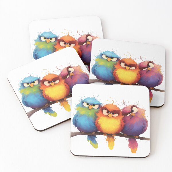 Item preview, Colorful Birds on Branch 10 designed and sold by CharlieDesings.