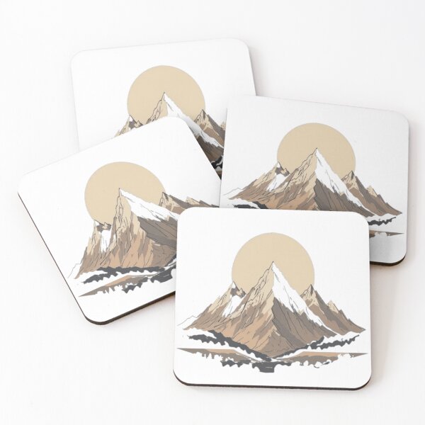 Item preview, Sunset Mountain Reflection – Minimal Nature Adventure Design designed and sold by Chic  Artistry.