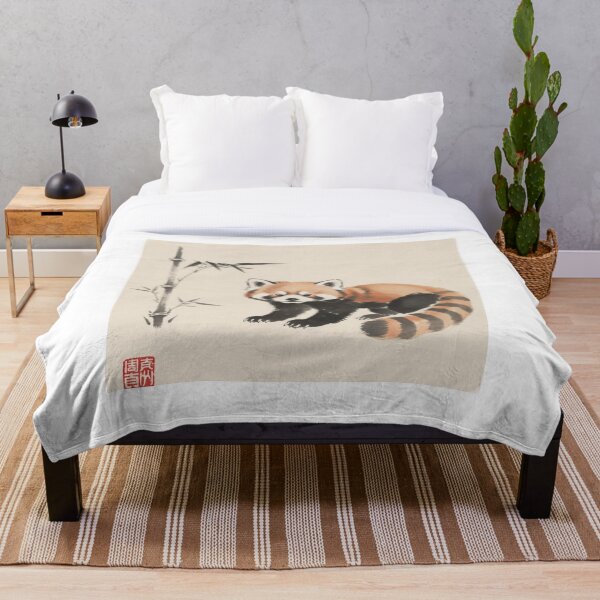 Artikelvorschau, Sumi-e-Kunst mit Rotem Panda – Japanische Tuschemalerei – Zen-minimalistisches Tiermotiv entworfen und verkauft von MadeByACJ.