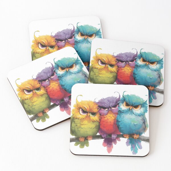 Item preview, Colorful Birds on Branch 12 designed and sold by CharlieDesings.