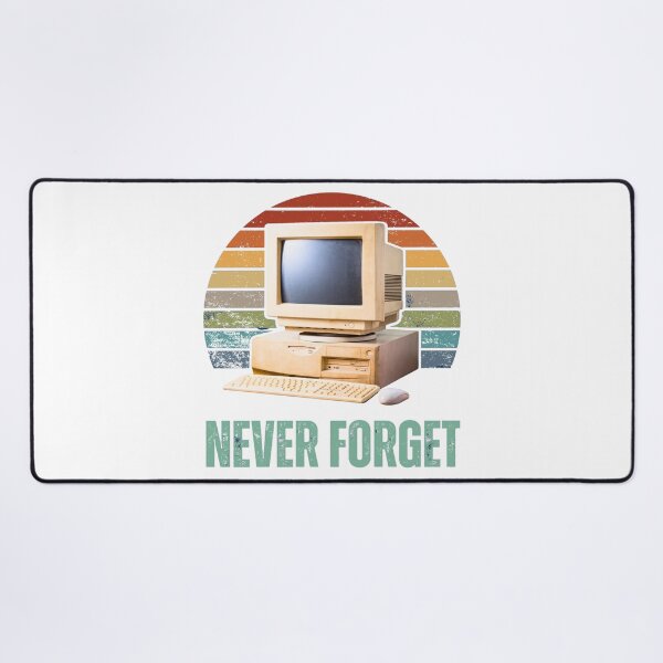 Item preview, Vintage 90s Computer PC Never Forget Retro Sunset designed and sold by WHITE FLAME PRINTS.