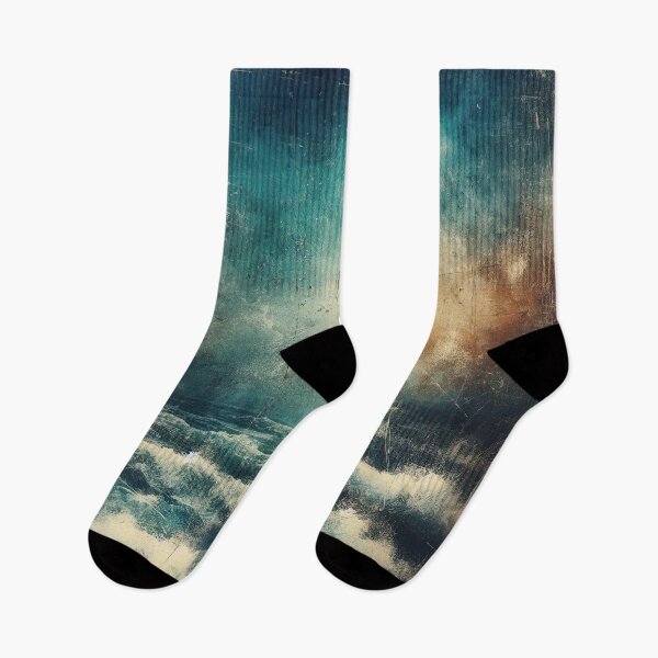 Item preview, Stormy Blue Ocean Distressed Photograph Painting designed and sold by IZiets.