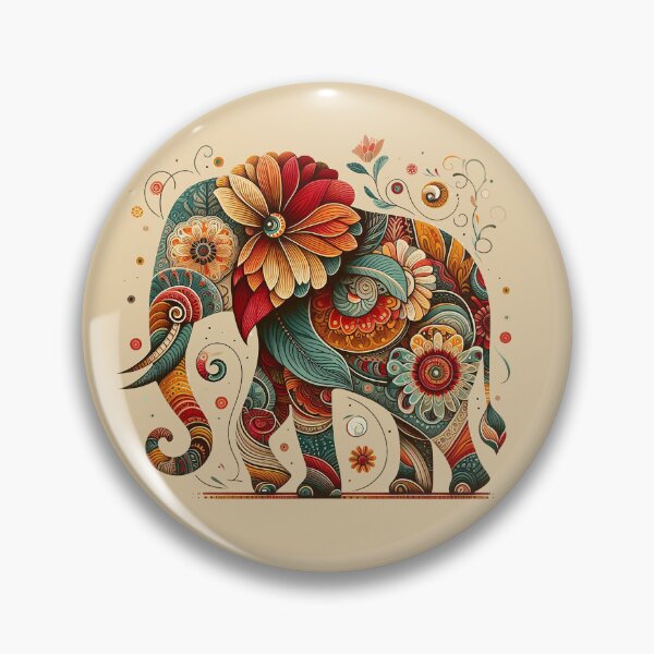 Item preview, The Curious Elephant and Her Floral Fantasies designed and sold by Vanich-Panich.