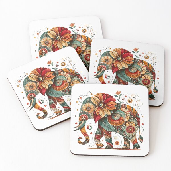 Item preview, The Curious Elephant and Her Floral Fantasies designed and sold by Vanich-Panich.