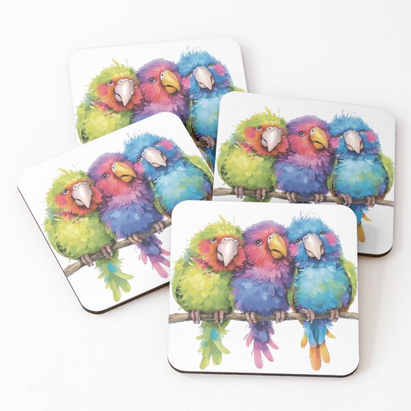 Item preview, Colorful Birds on Branch 18 designed and sold by CharlieDesings.