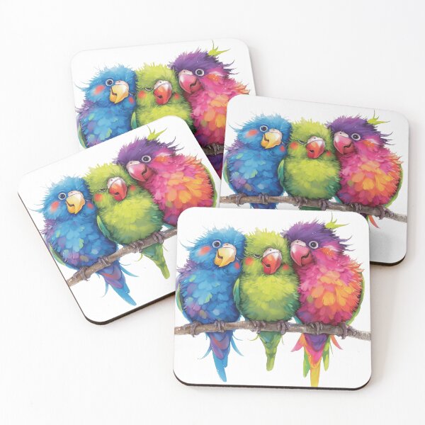 Item preview, Colorful Birds on Branch 19 designed and sold by CharlieDesings.
