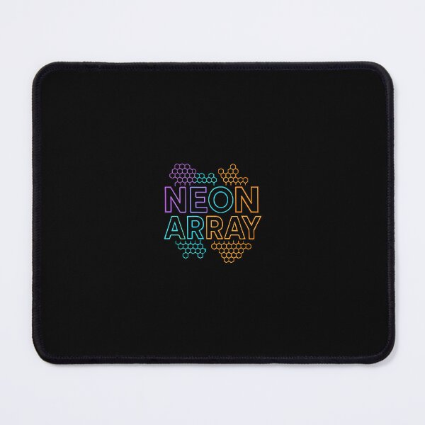 Item preview, Neon Array — Structured Typography Framed by Hexagonal Mesh designed and sold by Artiviose.