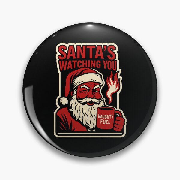 Item preview, Santa’s Watching You – Funny & Bold Christmas Design designed and sold by GusiaTreasures.