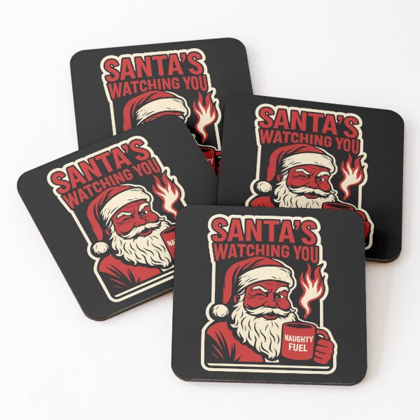 Item preview, Santa’s Watching You – Funny & Bold Christmas Design designed and sold by GusiaTreasures.