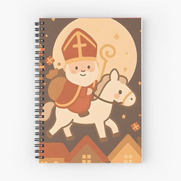 Item preview, Cozy Saint Nicholas Riding His Horse designed and sold by AI-Only Creations.