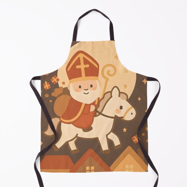 Item preview, Cozy Saint Nicholas Riding His Horse designed and sold by AI-Only Creations.