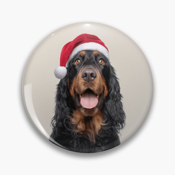 Item preview, Cute Gordon Setter Christmas Art — Gordon Setter Wearing Santa Hat designed and sold by LazyOwlStore.