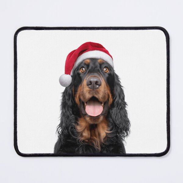Item preview, Cute Gordon Setter Christmas Art — Gordon Setter Wearing Santa Hat designed and sold by LazyOwlStore.