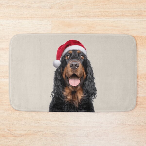 Item preview, Cute Gordon Setter Christmas Art — Gordon Setter Wearing Santa Hat designed and sold by LazyOwlStore.