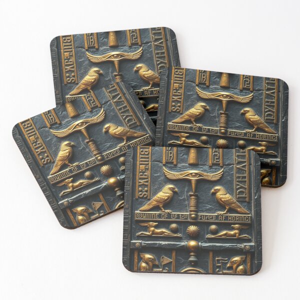 Item preview, Balanced Pantheon | Thoth & Horus Guardians with Winged Eye of Destiny designed and sold by Jade Ado.