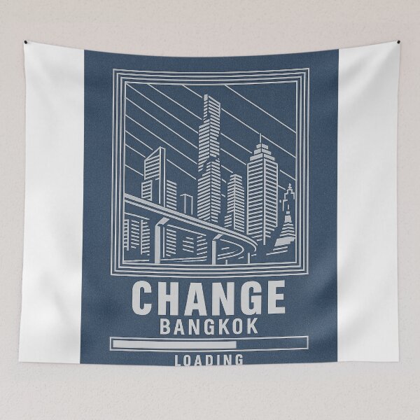 Item preview, CHANGE – BANGKOK LOADING | Modern Tech Streetwear Design designed and sold by Siamcatshop.