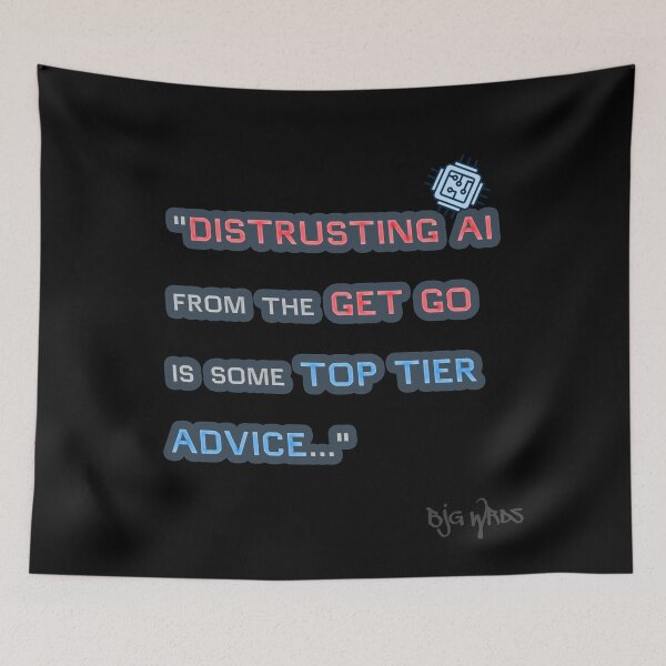 Item preview, "DISTRUSTING ..." Quote 10/30/2025 designed and sold by BJGWRDS.