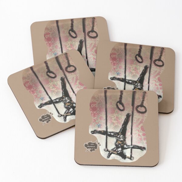 Item preview, Portrait of an aerial acrobat suspended high in mid-air. designed and sold by marysfarbklecks.