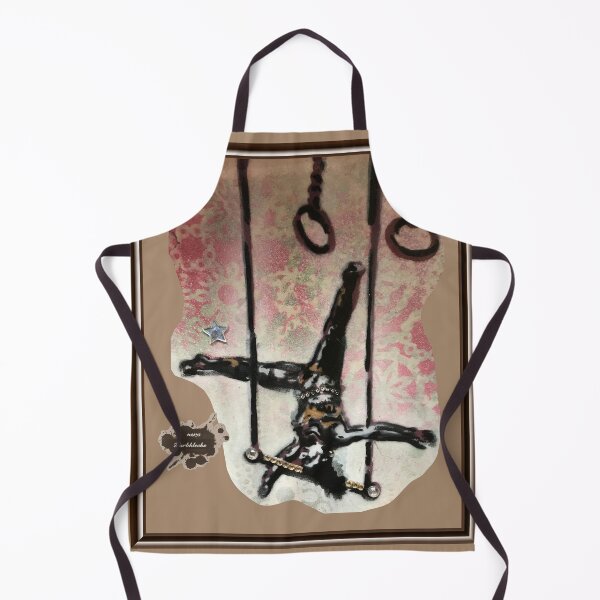 Item preview, Portrait of an aerial acrobat suspended high in mid-air. designed and sold by marysfarbklecks.