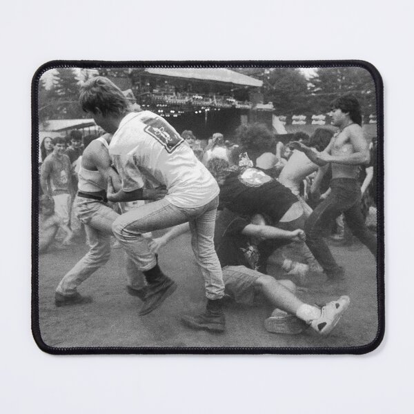 Item preview, Concert Fans Moshing In The Crowd - BW Photograph designed and sold by ConcertImages.