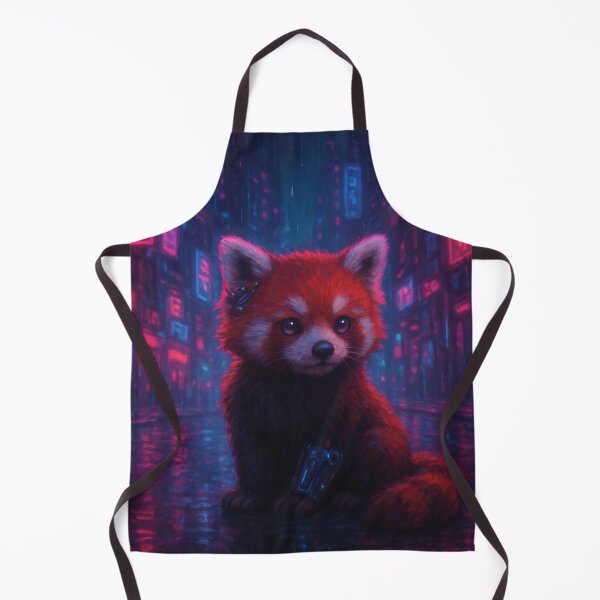 Item preview, Cyberpunk / Neon Red Panda designed and sold by MadeByACJ.