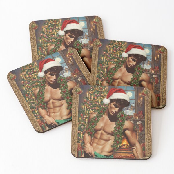 Item preview, Vintage Gay Beefcake Christmas Card designed and sold by Atlas Kai.