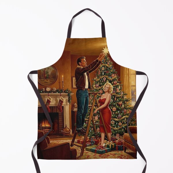 Item preview, Hollywood Holidays – Marilyn Monroe & James Dean Decorating the Tree designed and sold by Art's Diner.